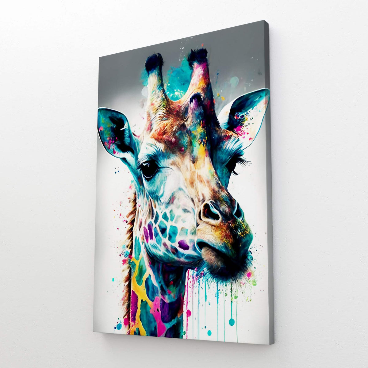Modern Pop Art Giraffe Painting