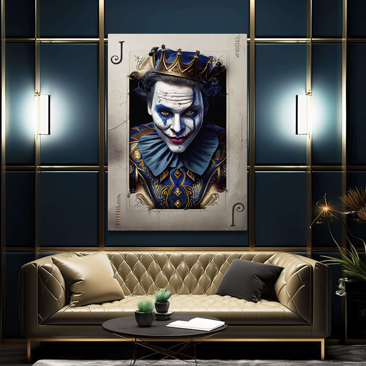 Tableau Joker Noir et Blanc TableauDecoModerne