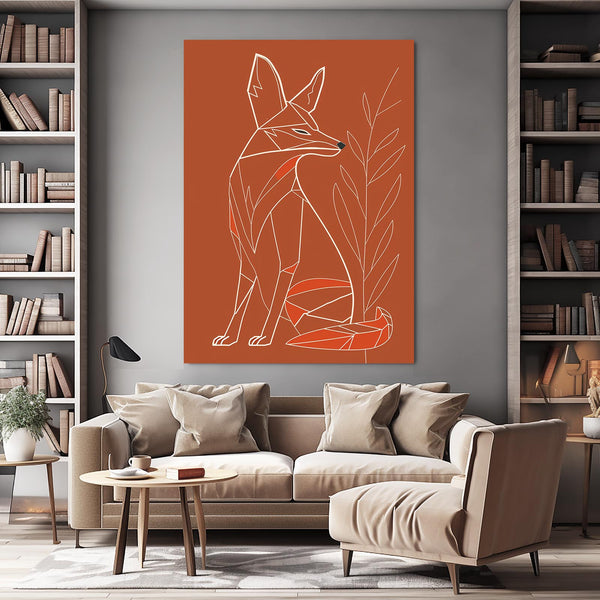 Tableau Renard Geometrique | TableauDecoModerne®