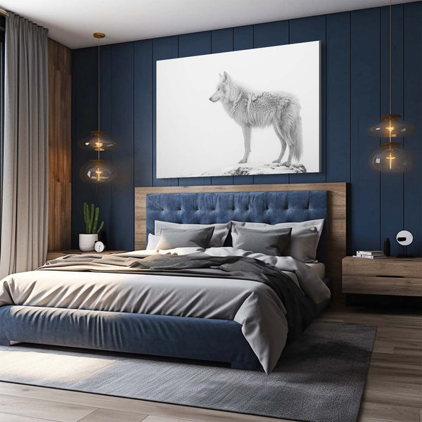 Loup Blanc Tableau | TableauDecoModerne®