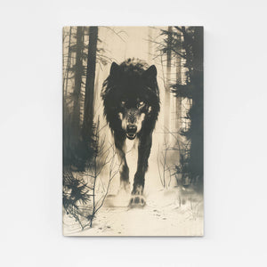 Loup Nocturne Tableau | TableauDecoModerne®