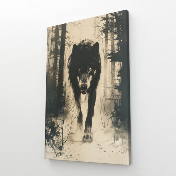 Loup Nocturne Tableau | TableauDecoModerne®