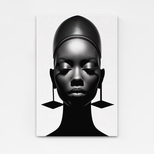 Tableau africain : street art femme noire