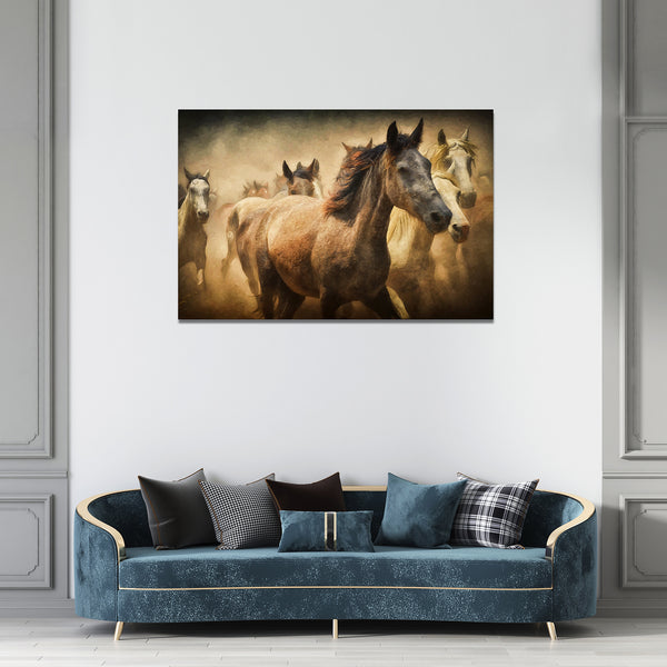 Tableau Chevaux Abstrait | TableauDecoModerne®