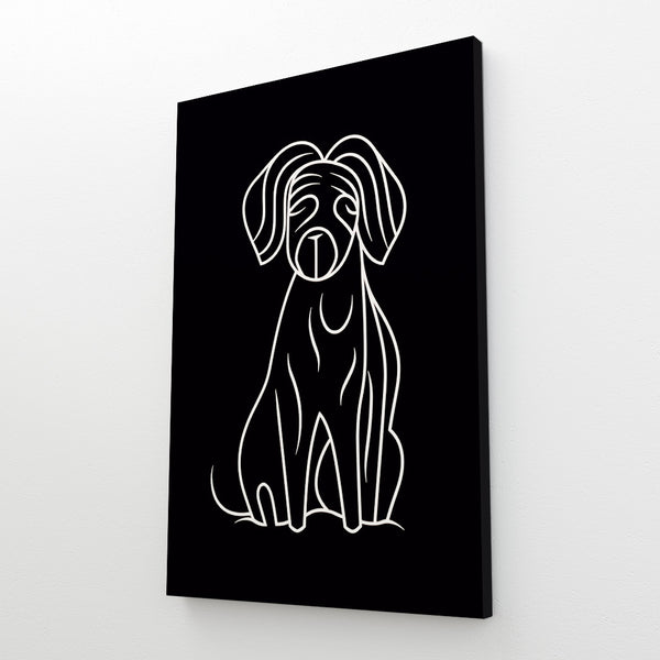 Tableau Chien Noir et Blanc | TableauDecoModerne®