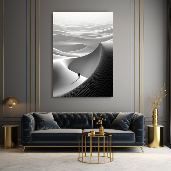 Tableau Desert Noir et Blanc | TableauDecoModerne®