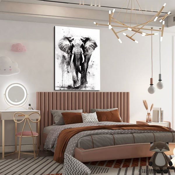 Tableau Elephant Noir et Blanc | TableauDecoModerne®