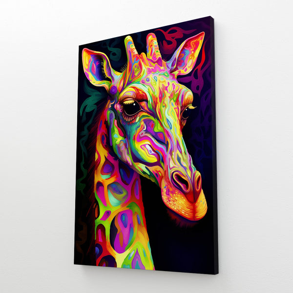 Tableau Girafe Multicolore | TableauDecoModerne®