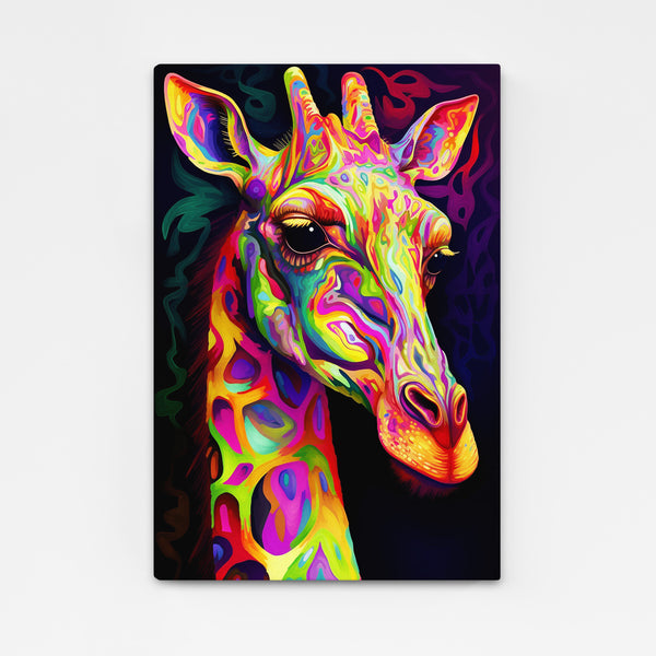 Tableau Girafe Multicolore | TableauDecoModerne®