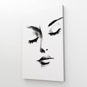 Tableau Noir et Blanc Visage | TableauDecoModerne®