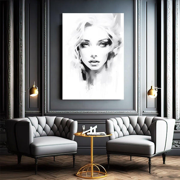 Tableau Portrait Noir et Blanc | TableauDecoModerne®