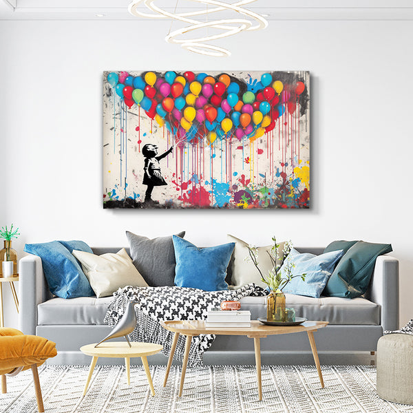 Tableau Street Art Ballon | TableauDecoModerne®