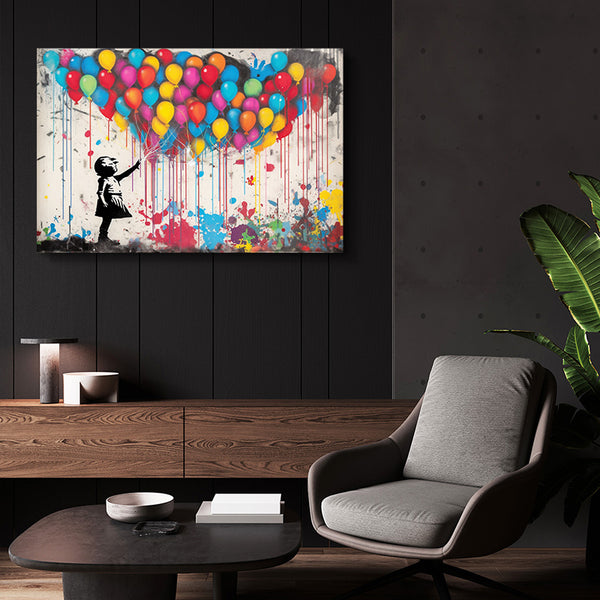 Tableau Street Art Ballon | TableauDecoModerne®