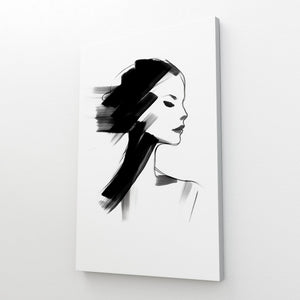 Tableau Noir et Blanc Visage | TableauDecoModerne®