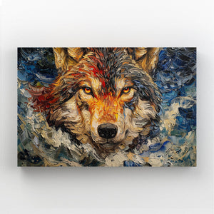 Tableau Loup Ardent | TableauDecoModerne®