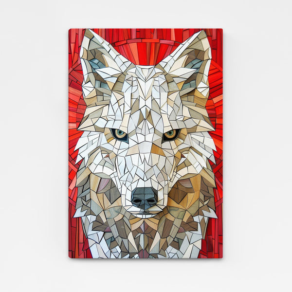 Tableau Loup Géométrique | TableauDecoModerne®