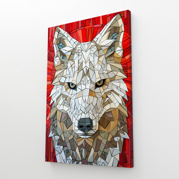 Tableau Loup Géométrique | TableauDecoModerne®