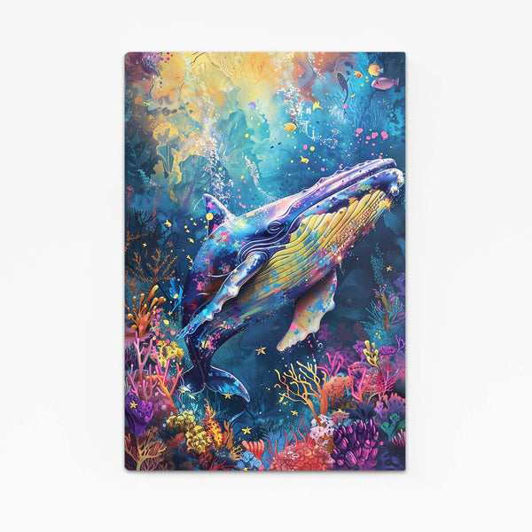 Arc-en-ciel Baleine Tableau | TableauDecoModerne®