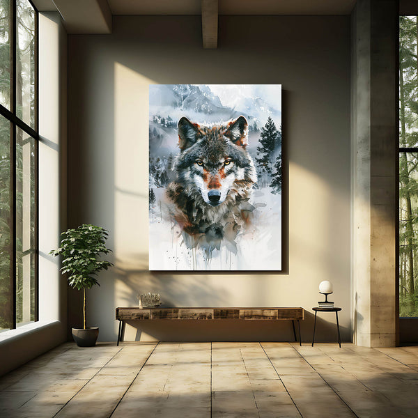 Arctique Tableau Loup | TableauDecoModerne®