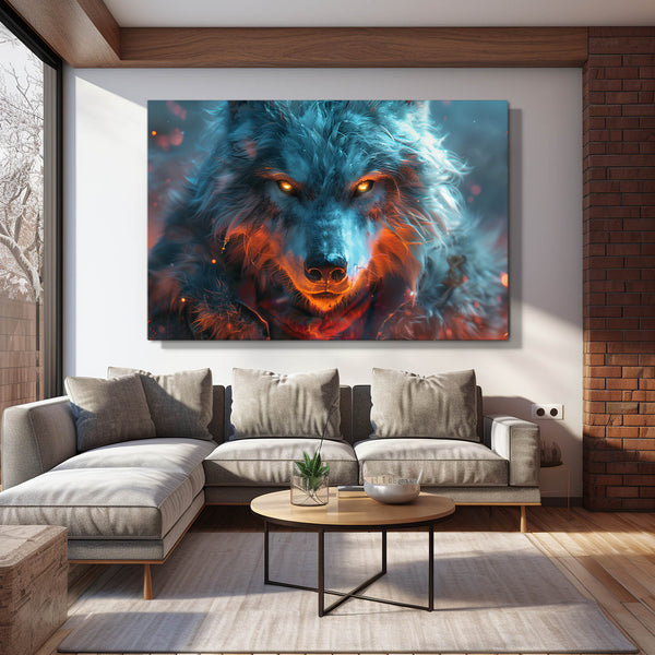 Ardente Tableau Loup | TableauDecoModerne®