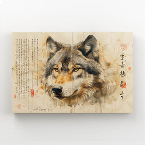 Art Traditionnel Loup Tableau | TableauDecoModerne®