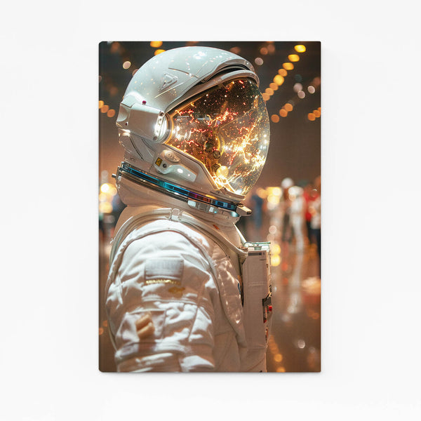 Astronaute Étoilé Tableau Espace | TableauDecoModerne®