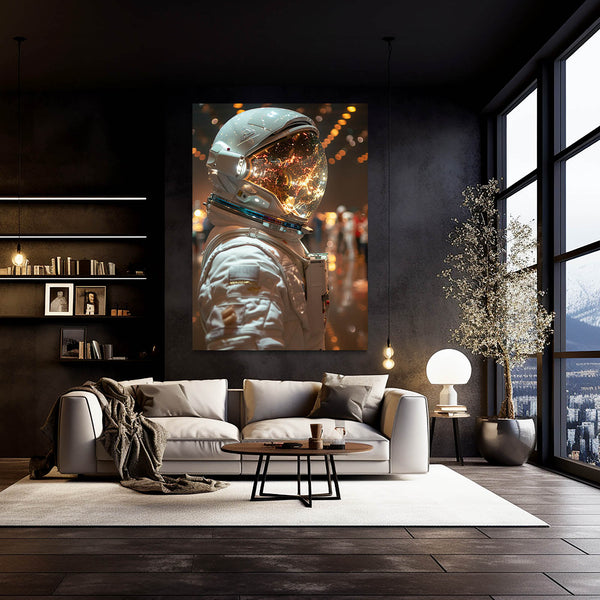 Astronaute Étoilé Tableau Espace | TableauDecoModerne®