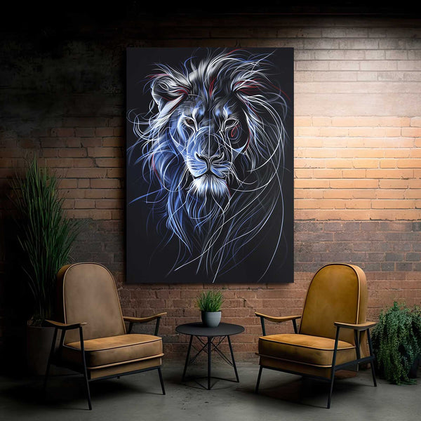 Aura Sauvage Tableau Lion | TableauDecoModerne®