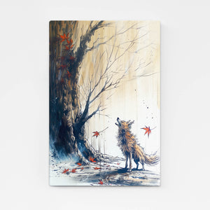 Automnal Tableau Loup | TableauDecoModerne®