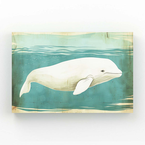 Baleine Blanche Tableau | TableauDecoModerne®