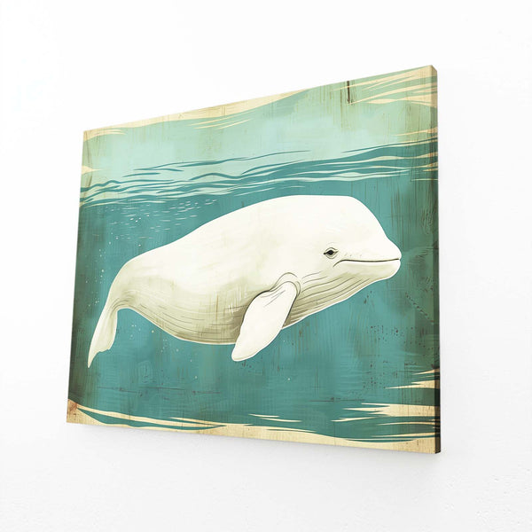 Baleine Blanche Tableau | TableauDecoModerne®