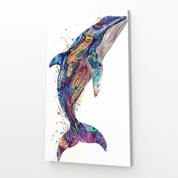 Baleine Ethnique Tableau | TableauDecoModerne®