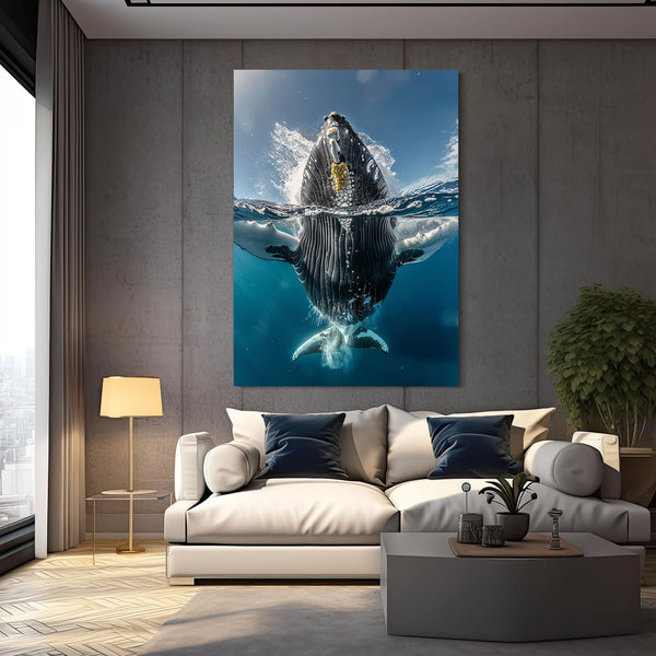 Baleine Majestueuse Tableau Moderne | TableauDecoModerne®