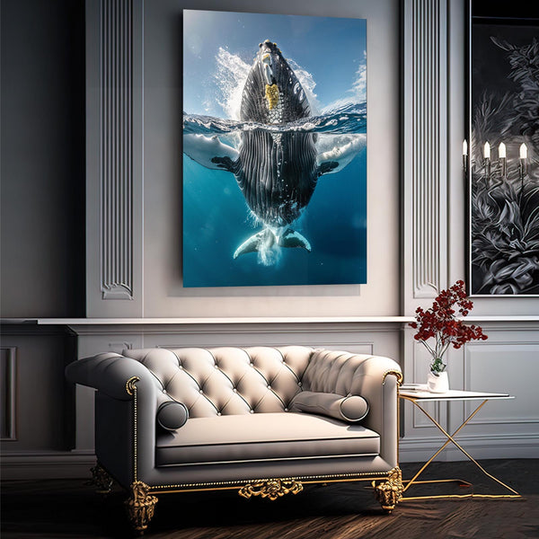 Baleine Majestueuse Tableau Moderne | TableauDecoModerne®