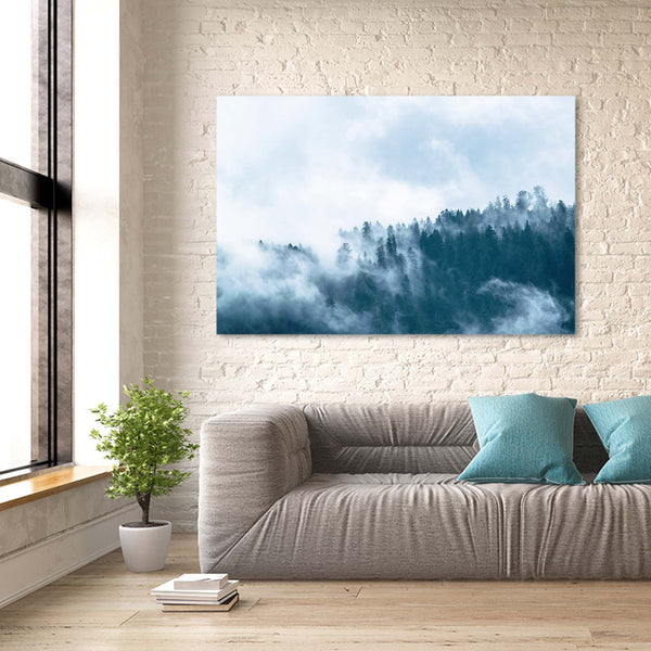 Brume Forêt Tableau Arbre | TableauDecoModerne®