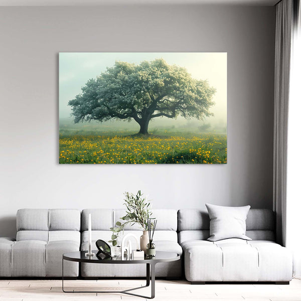 Brume Matinale Tableau Arbre | TableauDecoModerne®