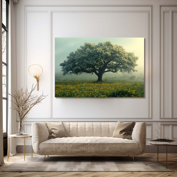 Brume Matinale Tableau Arbre | TableauDecoModerne®