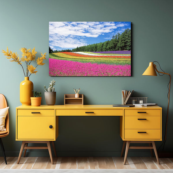 Champ Fleuri Tableau Paysage | TableauDecoModerne®