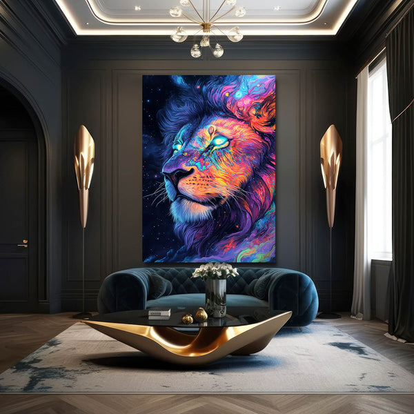 Cosmos Vibrant Tableau Lion