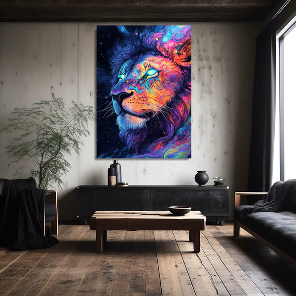 Cosmos Vibrant Tableau Lion