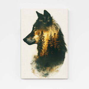 Crépuscule Loup Tableau | TableauDecoModerne®