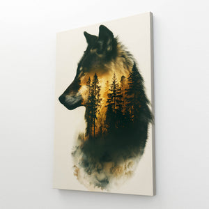 Crépuscule Loup Tableau | TableauDecoModerne®