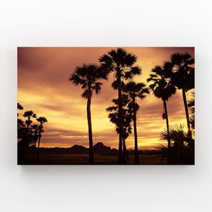 Crépuscule Tropical Tableau Arbre | TableauDecoModerne®