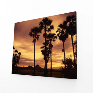 Crépuscule Tropical Tableau Arbre | TableauDecoModerne®