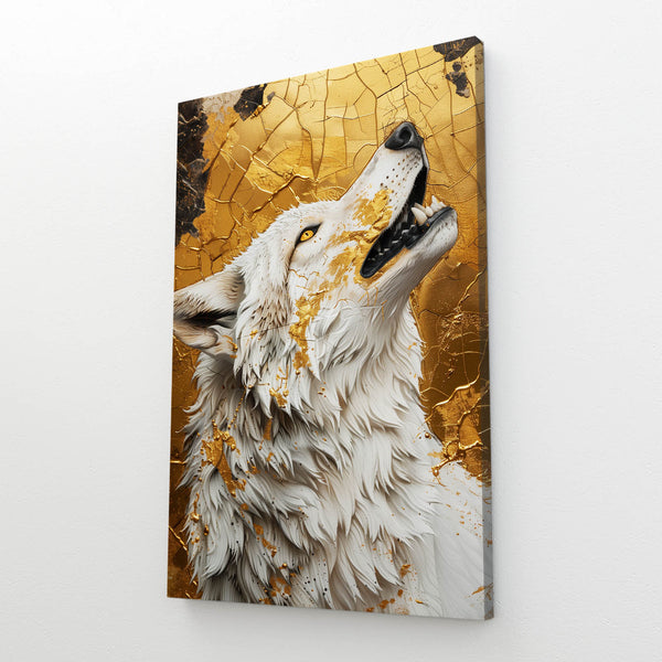 Doré Tableau Loup | TableauDecoModerne®