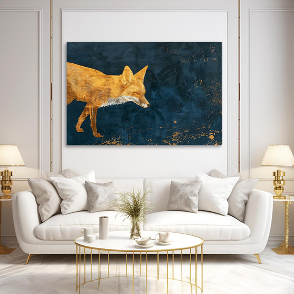 Doré Tableau Renard | TableauDecoModerne®