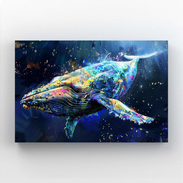 Éclat Cosmiques Tableau Baleine | TableauDecoModerne®