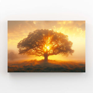 Éclat Doré Tableau Arbre | TableauDecoModerne®