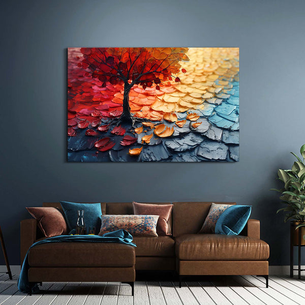 Éclat Vibrant Tableau Arbre | TableauDecoModerne®