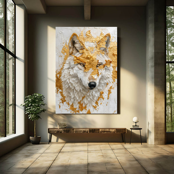 Éclatant Tableau Loup | TableauDecoModerne®